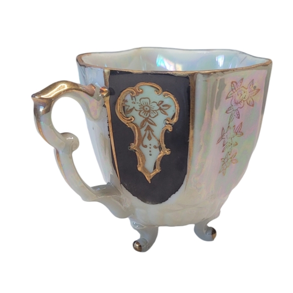 Vtg Wales China Demitasse Cup Iridescent - Picture 7 of 13